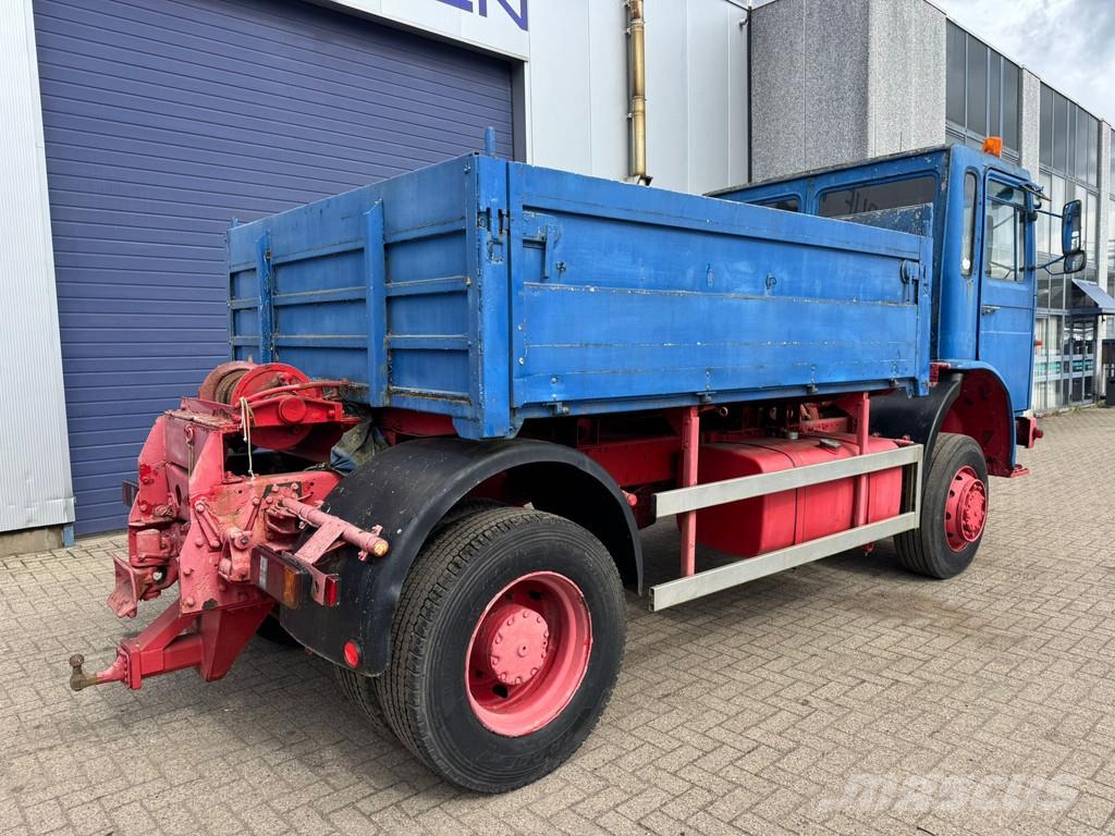 MAN F8 **19.280-4x4-GERMAN TRUCK** شاحنات مسطحة/مفصلية الجوانب