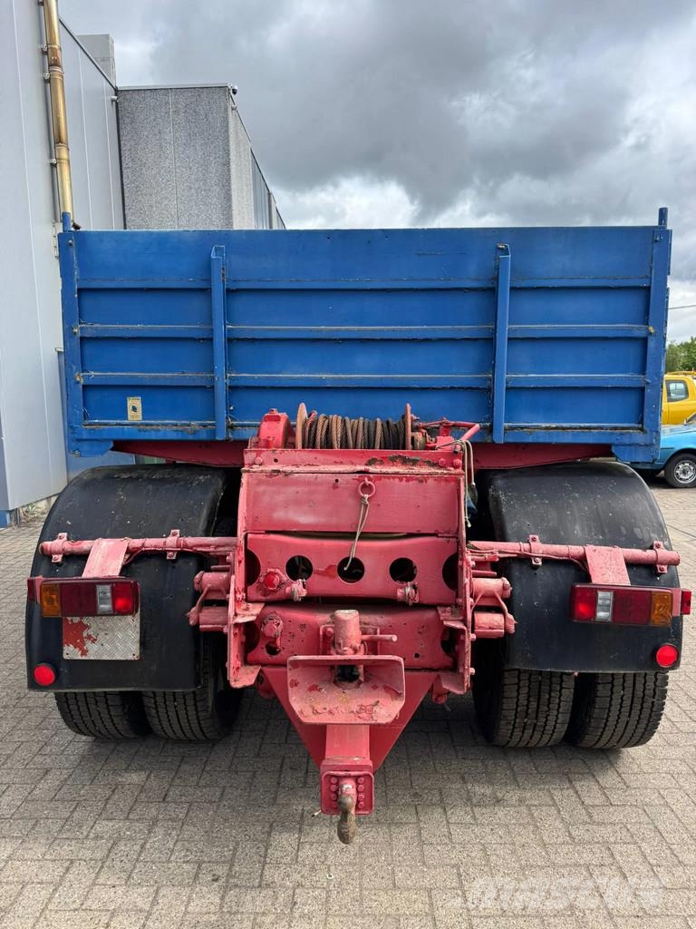 MAN F8 **19.280-4x4-GERMAN TRUCK** شاحنات مسطحة/مفصلية الجوانب