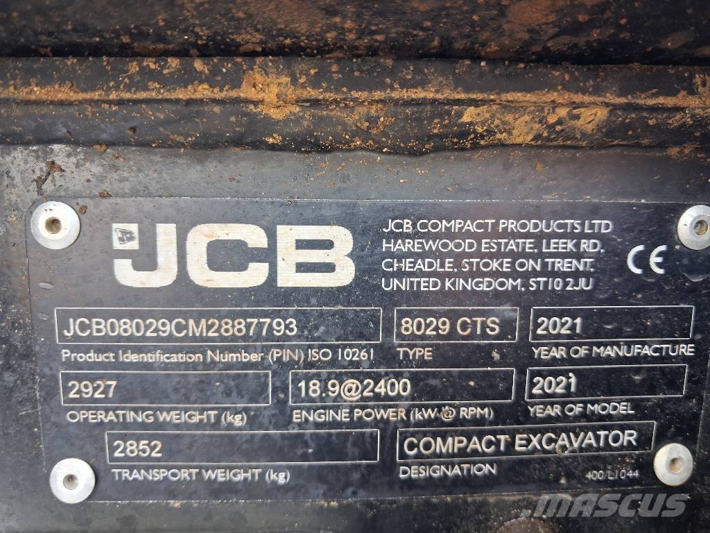 JCB 8029 CTS Mini excavators < 7t (Mini diggers)