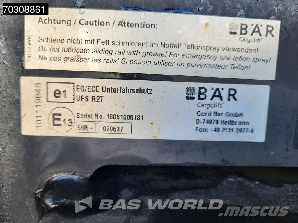 Schmitz Cargobull NKS*SCB*S3B Tail lift نصف مقطورات بدرجة حرارة قابلة للضبط