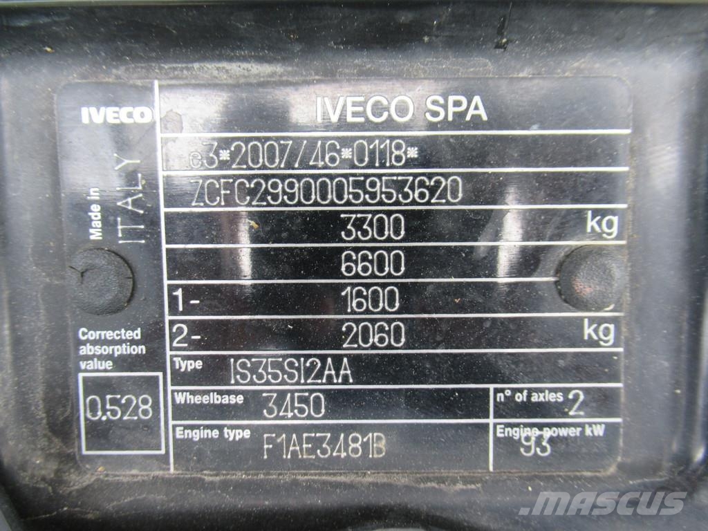 Iveco Daily 29L13 2.3HPi 93KW 345 DOKA Dubbelcabine Furgonetas caja abierta