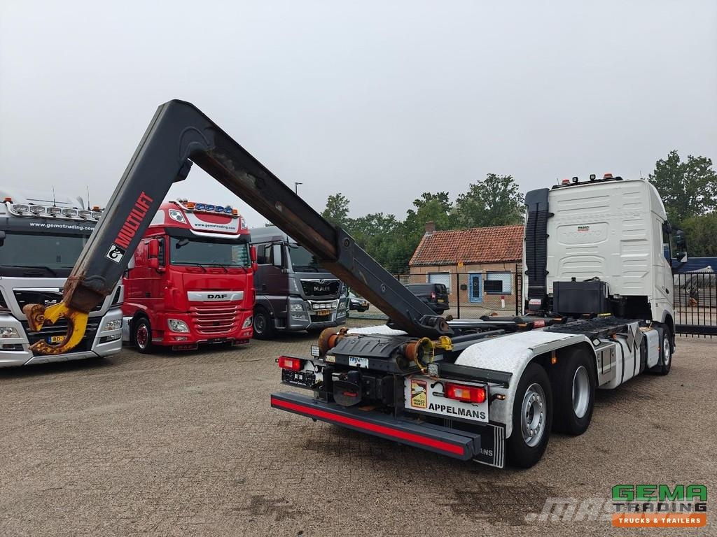 Volvo FH420 6x2/4 GlobeTrotter Euro6 - Hiab 21T Hooklift Rol kiper kamioni sa kukom za podizanje tereta