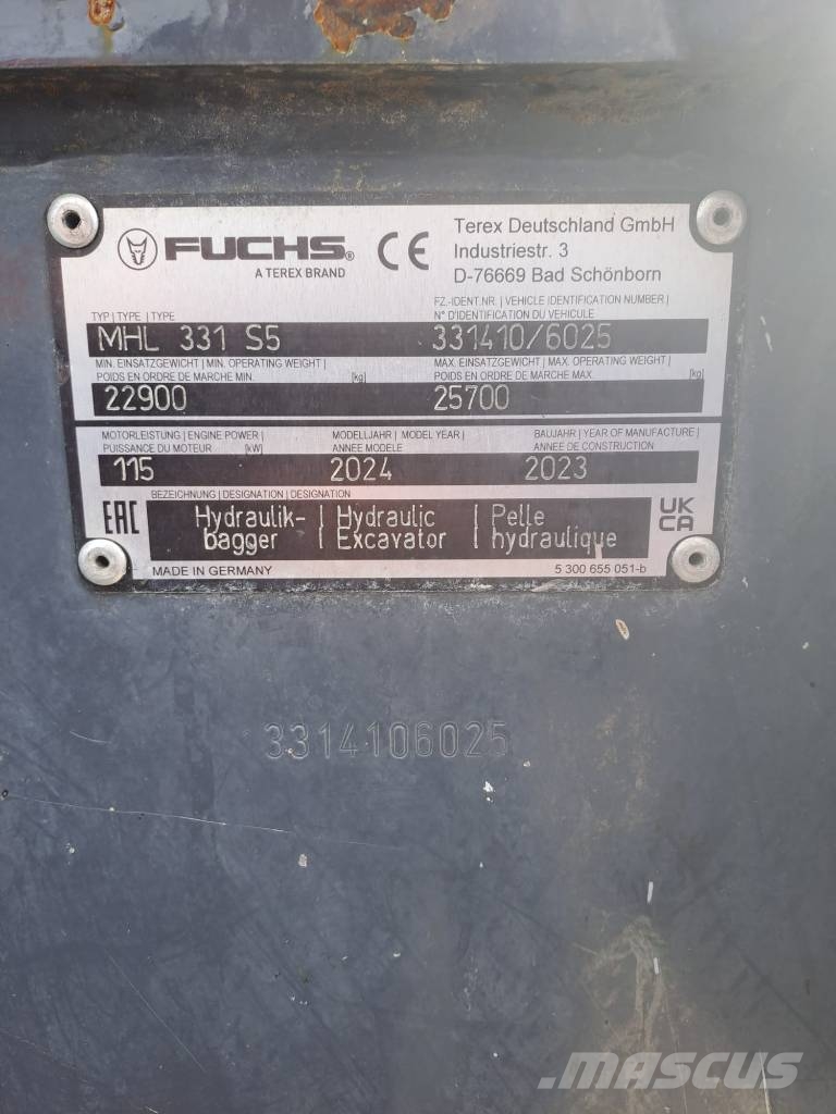 Fuchs MHL 331 F Industriālie iekrāvēji