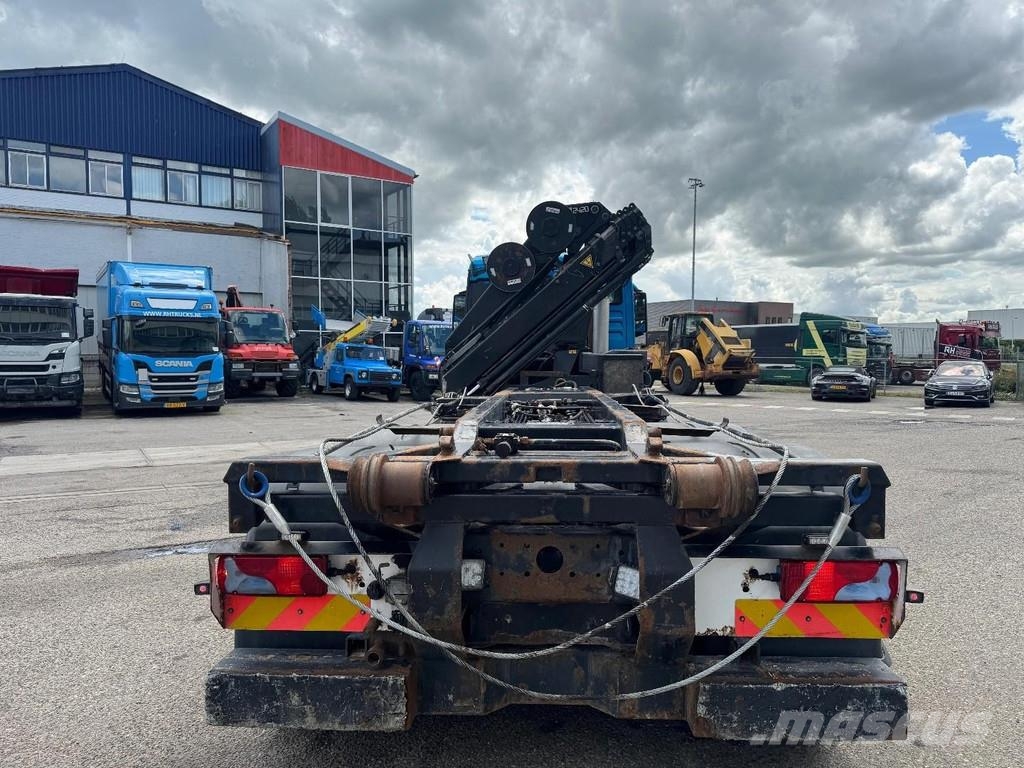 MAN TGS 35.480 8X4 + HMF 2420K5 + CABLELIFT + 2x REMOT Hook lift trucks