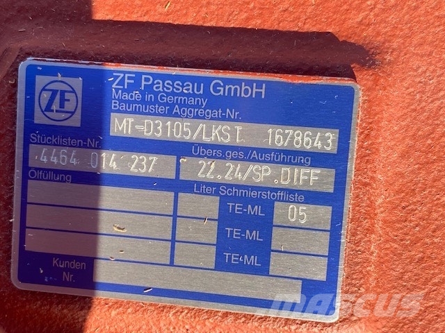Astra ADT40C AXLES ZF MT-D 3105 Mosty, wały i osie