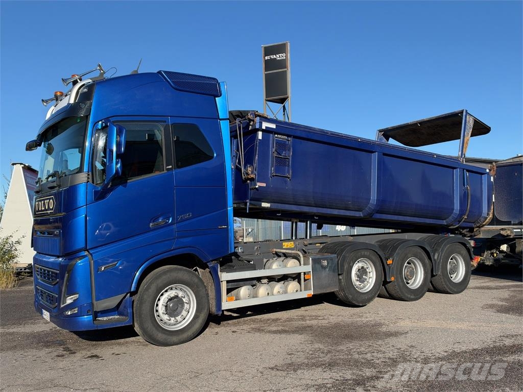 Volvo FH16 750 autom.kasettiyhdistelmä Savivarčių priekabų vilkikai