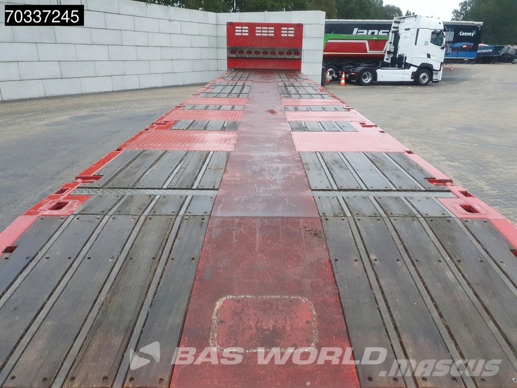 Kässbohrer 3 axles Extendable Lift + Steering Axle BPW MOT 08 플랫베드/드롭사이드 세미 트레일러