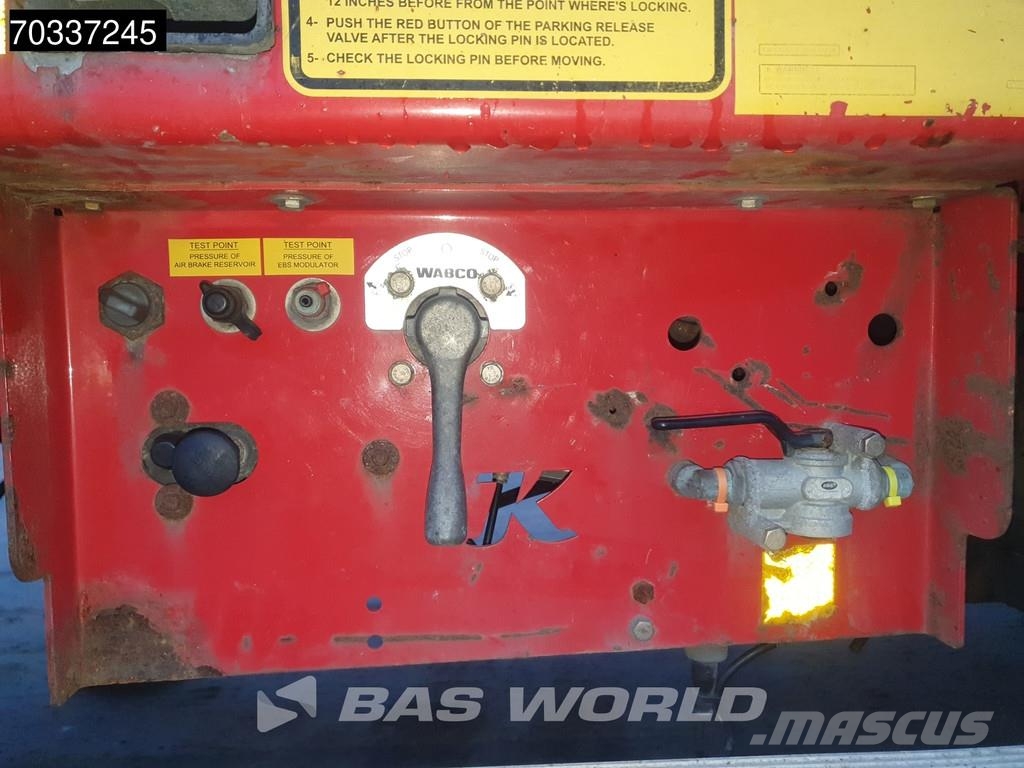 Kässbohrer 3 axles Extendable Lift + Steering Axle BPW MOT 08 Poluprikolice sa otvorenim sandukom