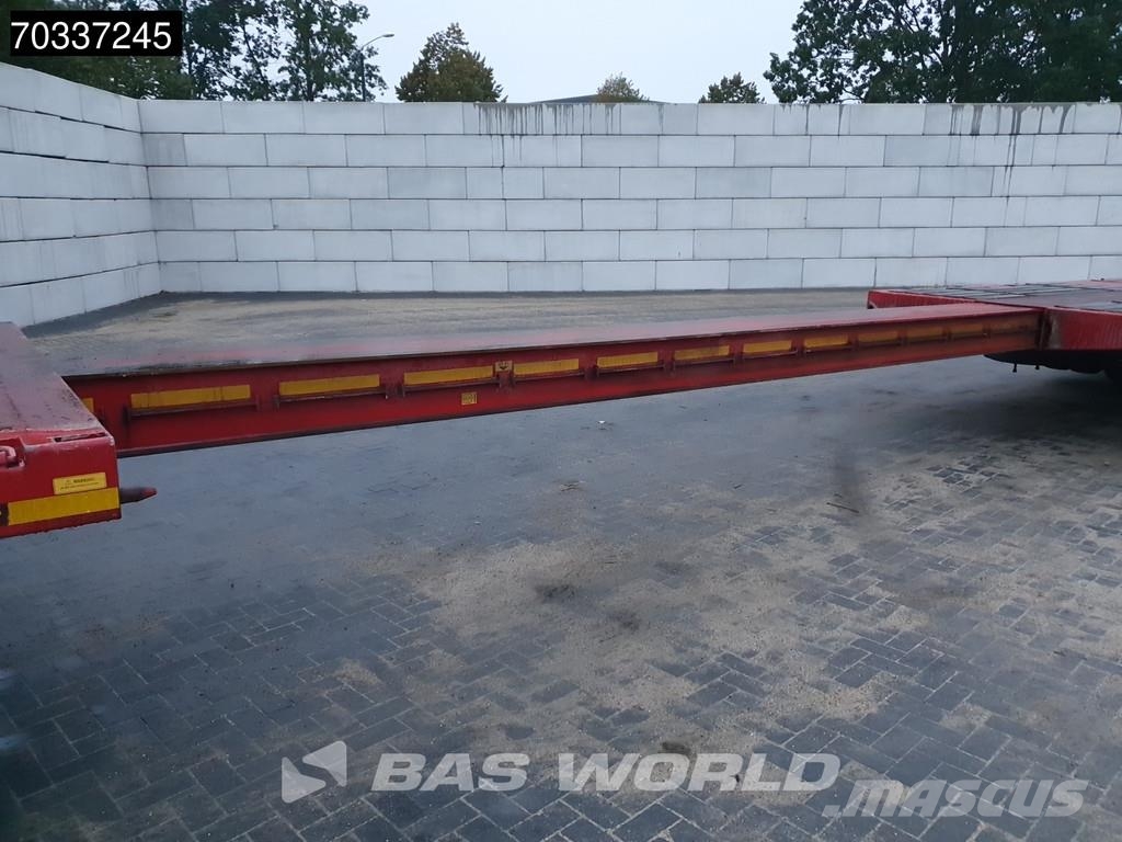 Kässbohrer 3 axles Extendable Lift + Steering Axle BPW MOT 08 플랫베드/드롭사이드 세미 트레일러