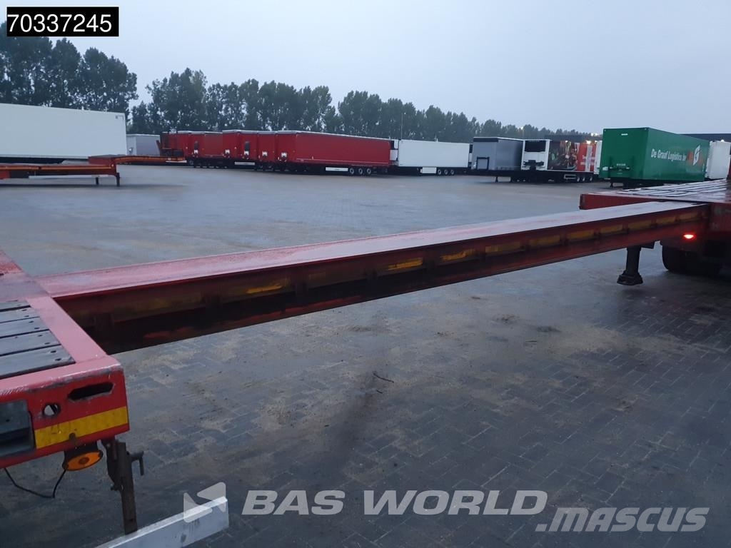 Kässbohrer 3 axles Extendable Lift + Steering Axle BPW MOT 08 플랫베드/드롭사이드 세미 트레일러
