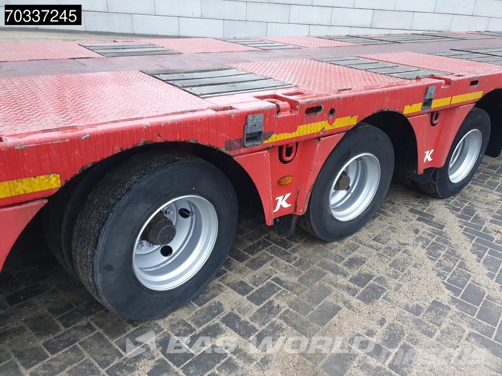 Kässbohrer 3 axles Extendable Lift + Steering Axle BPW MOT 08 플랫베드/드롭사이드 세미 트레일러