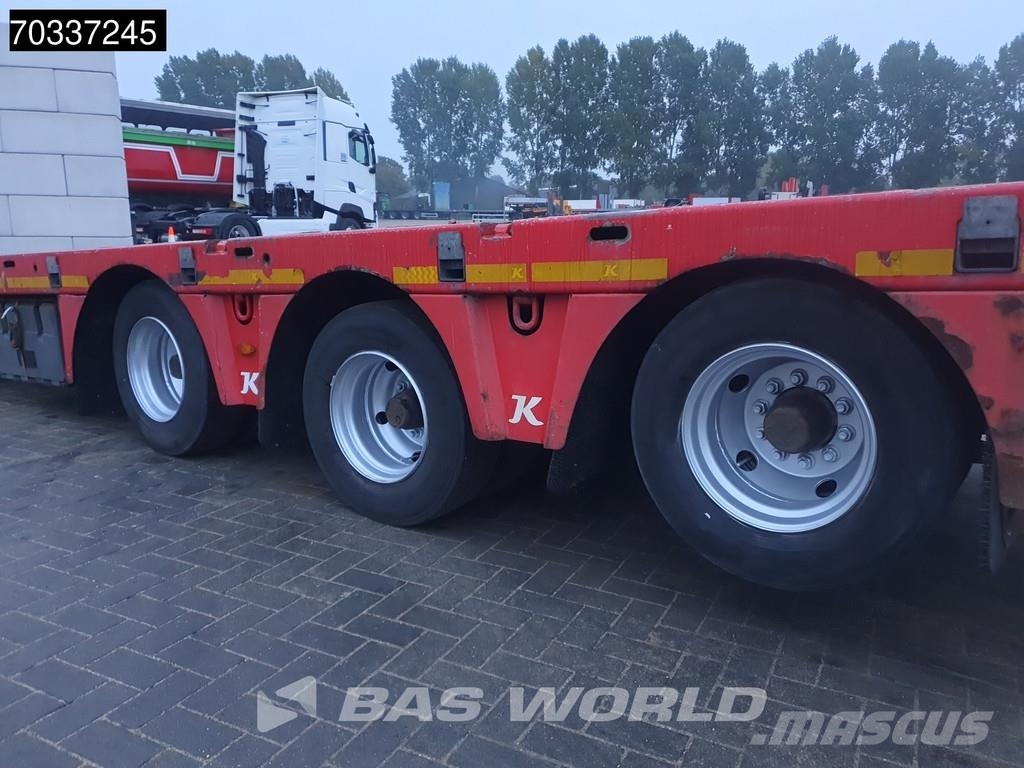 Kässbohrer 3 axles Extendable Lift + Steering Axle BPW MOT 08 플랫베드/드롭사이드 세미 트레일러