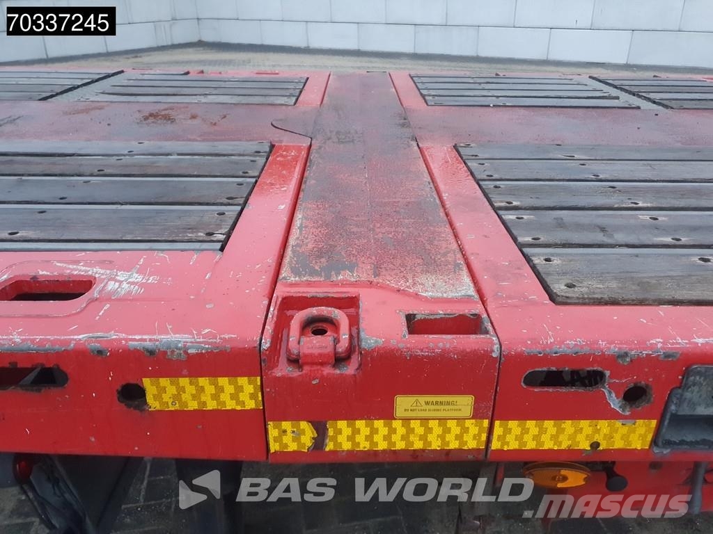Kässbohrer 3 axles Extendable Lift + Steering Axle BPW MOT 08 플랫베드/드롭사이드 세미 트레일러