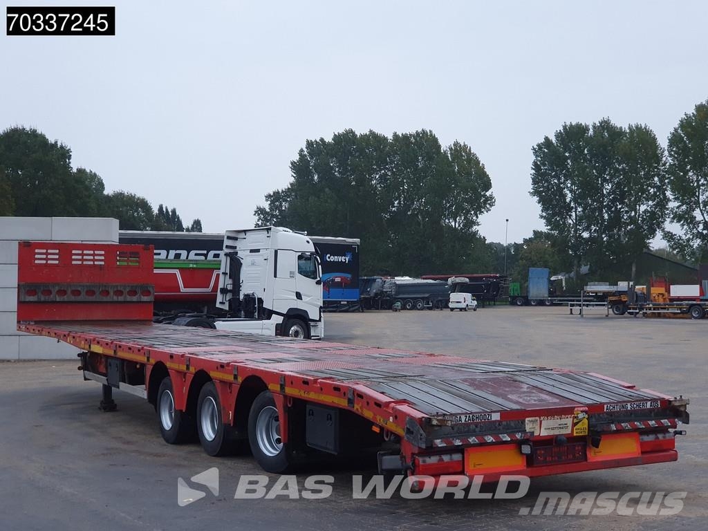 Kässbohrer 3 axles Extendable Lift + Steering Axle BPW MOT 08 Poluprikolice sa otvorenim sandukom
