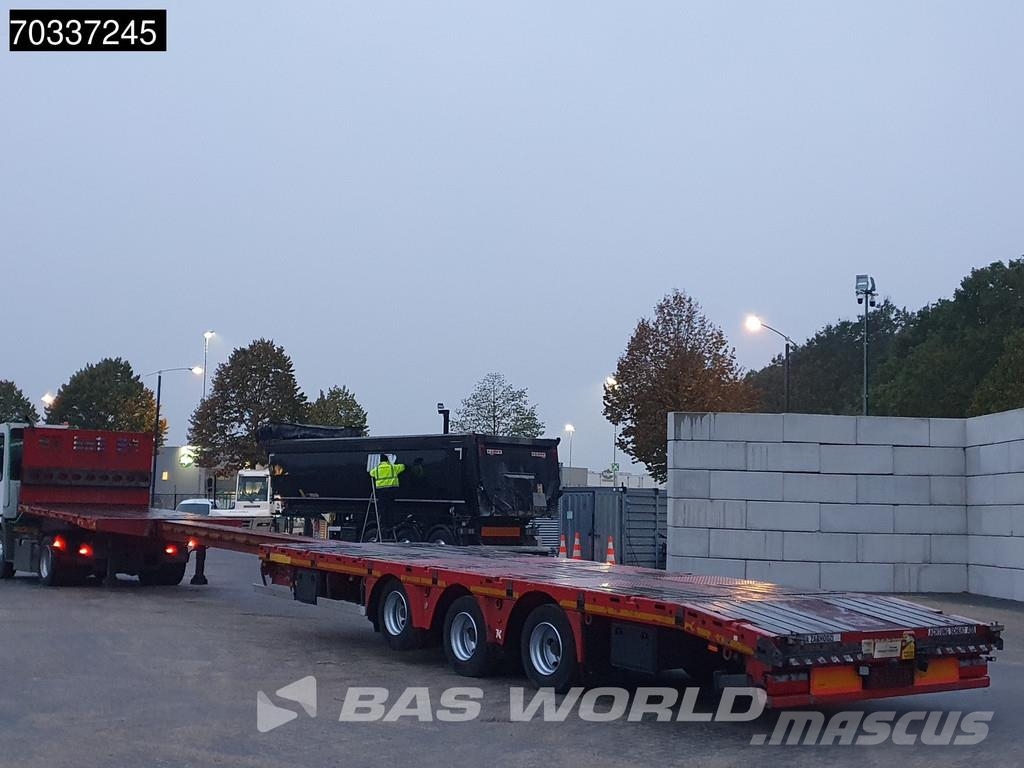Kässbohrer 3 axles Extendable Lift + Steering Axle BPW MOT 08 Poluprikolice sa otvorenim sandukom