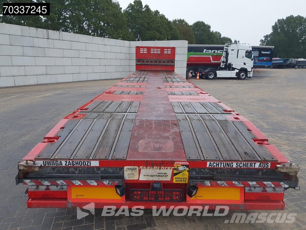 Kässbohrer 3 axles Extendable Lift + Steering Axle BPW MOT 08 Poluprikolice sa otvorenim sandukom