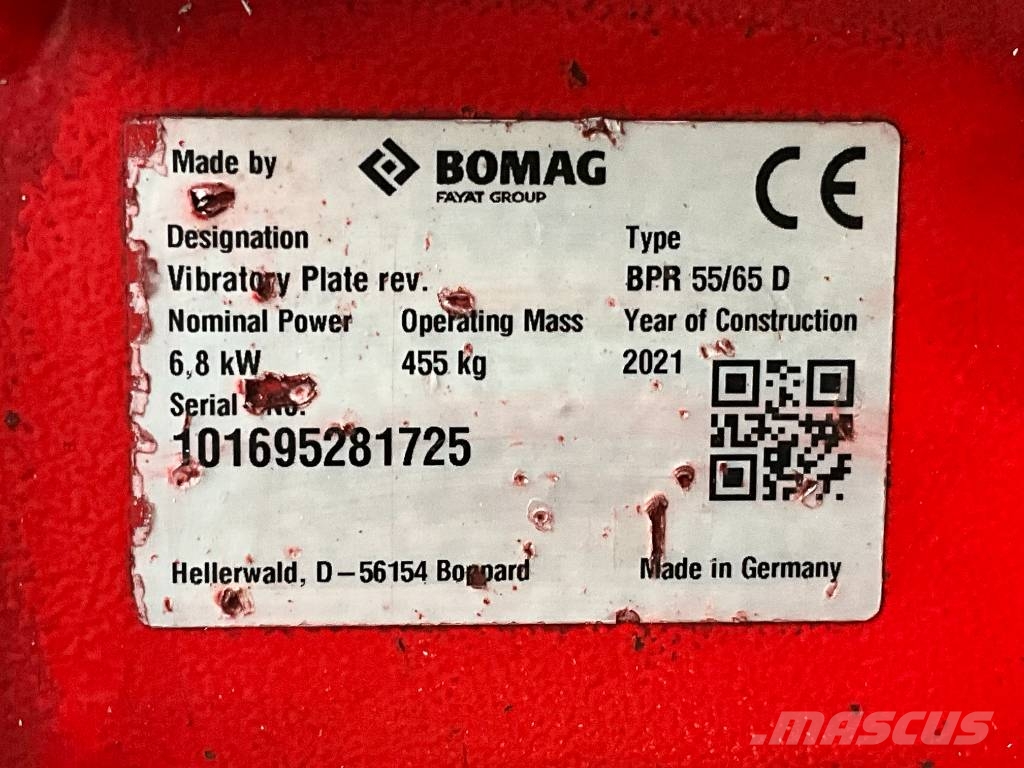 Bomag BPR 55/65 D دكاكات أفقية