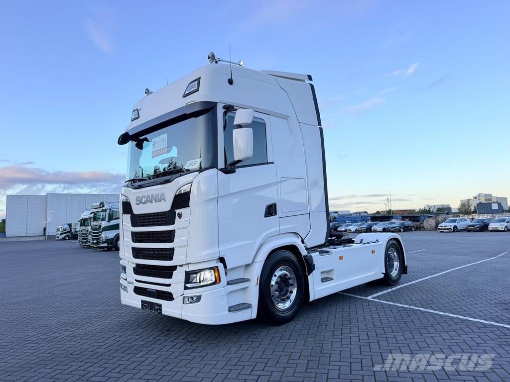 Scania S500 NEW, full air, Retarder, stand airco, pto pre Tractor Units