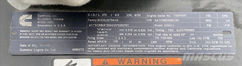 Cummins Deutschland GmbH QSB4.5 Motorok