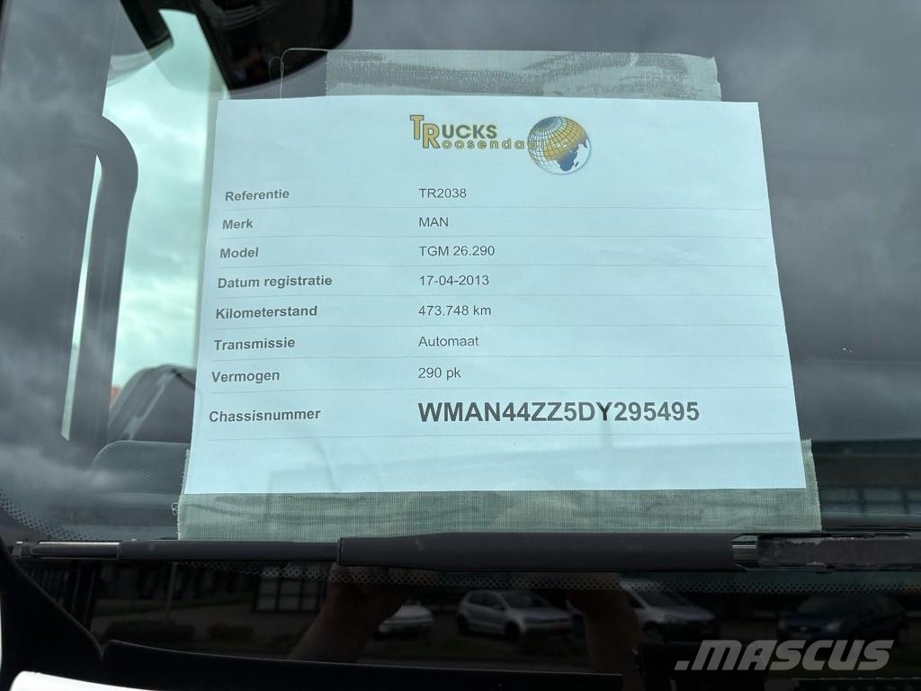 MAN TGM 26.290 + CHEREAU 9.31 METERS + CARRIER SUPRA 1 Kravas automašīnas - refrižeratori