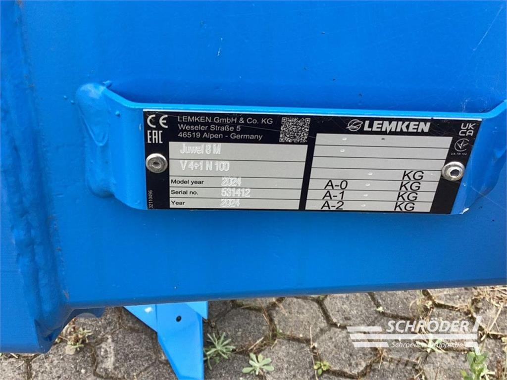 Lemken JUWEL 8 M V 4+1 N 100 Reversible ploughs
