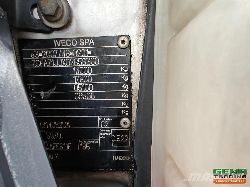 Iveco EuroCargo 140-250 4x2 Sleeper Cab Euro6A - 7.6 Met Camiones con caja de remolque