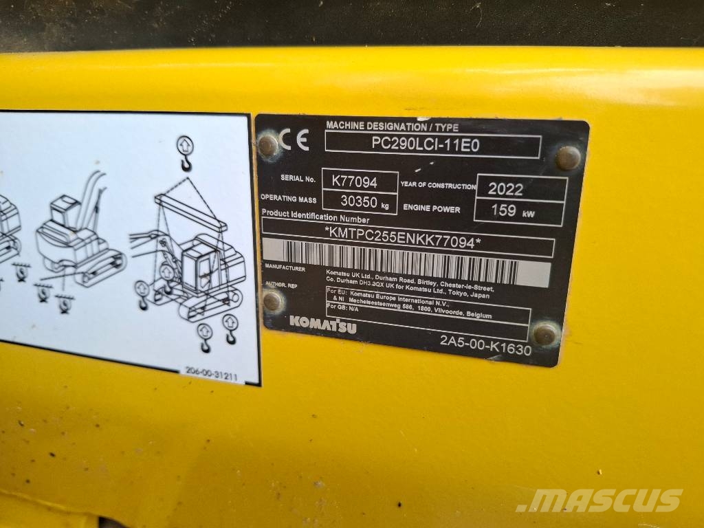 Komatsu PC 290 LCi-11 Gravemaskiner på larvebånd
