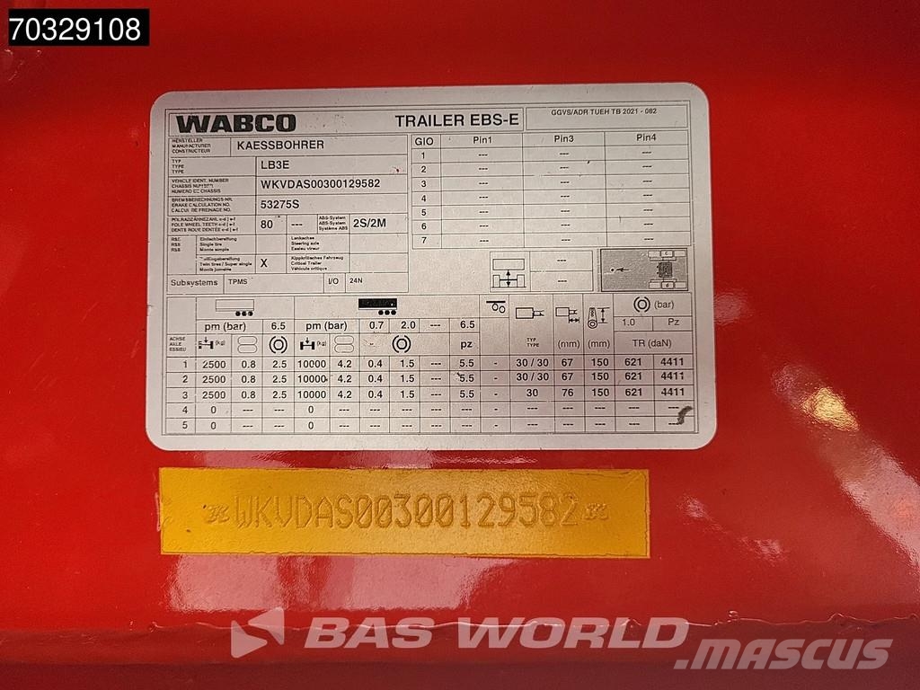 Kässbohrer LB3E NEW Lift Axle BPW Low loader-semi-trailers