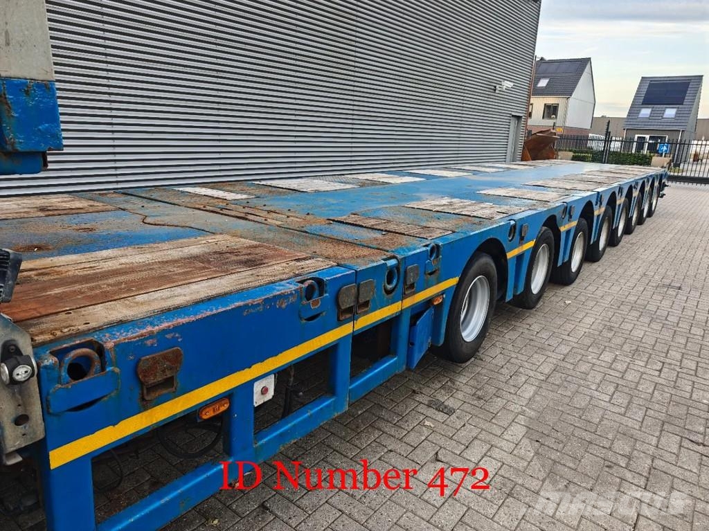Ozgul LWS 8 Axle Semi trailer 8 Meter Extandable Powerst Semi remorque surbaissée
