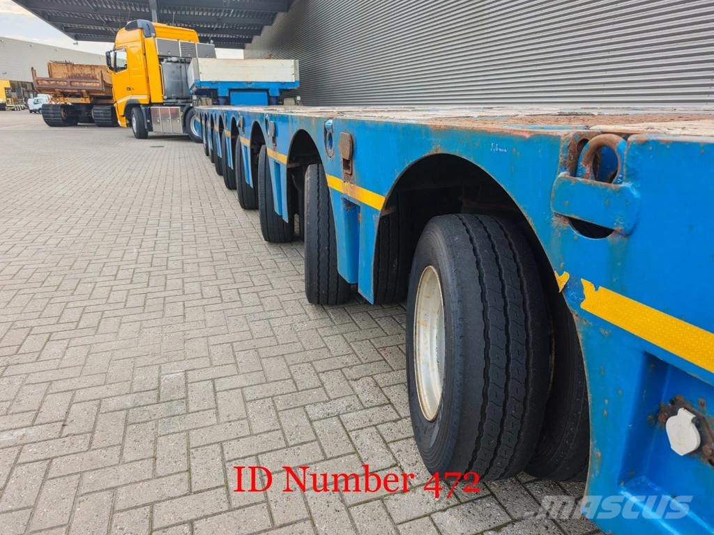 Ozgul LWS 8 Axle Semi trailer 8 Meter Extandable Powerst Semi remorque surbaissée