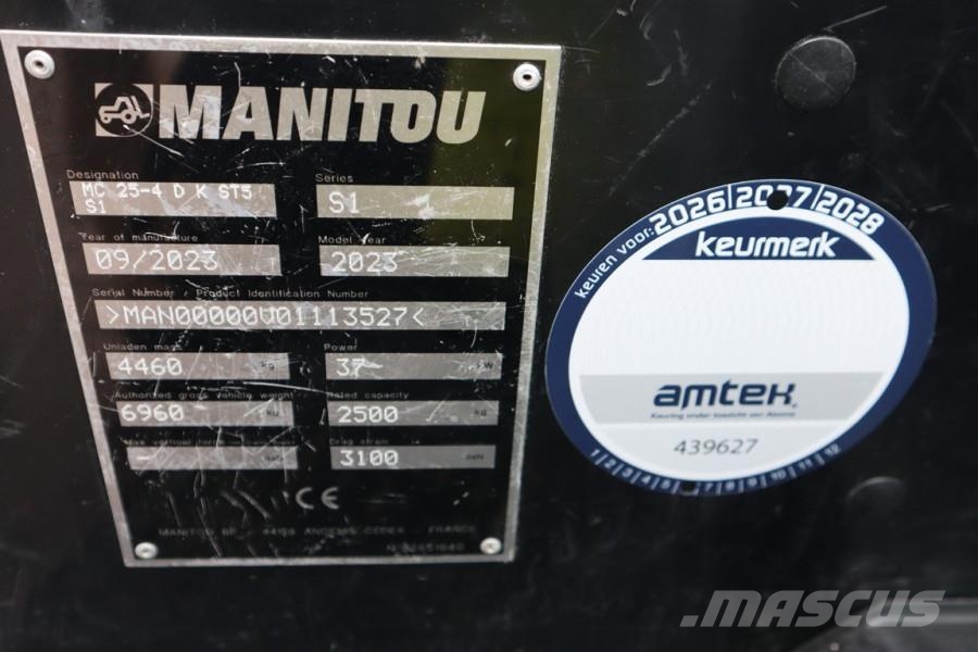 Manitou MC25-4 Valid Inspection, *Guarantee! Diesel, 4x4 D Montacargas todo terreno