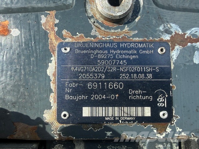 Rexroth A4VG71 USED HYDRAULIC PUMP Hydraulics