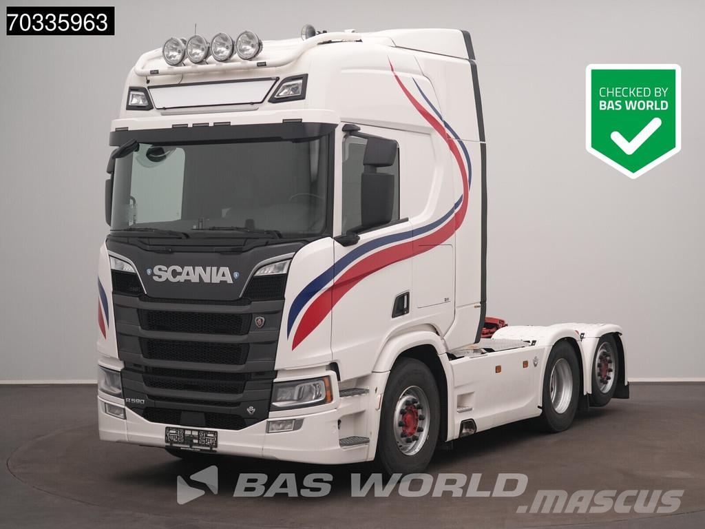 Scania R 590 6X2 V8 Retarder Liftachse Full-Air Leather N Tegljači