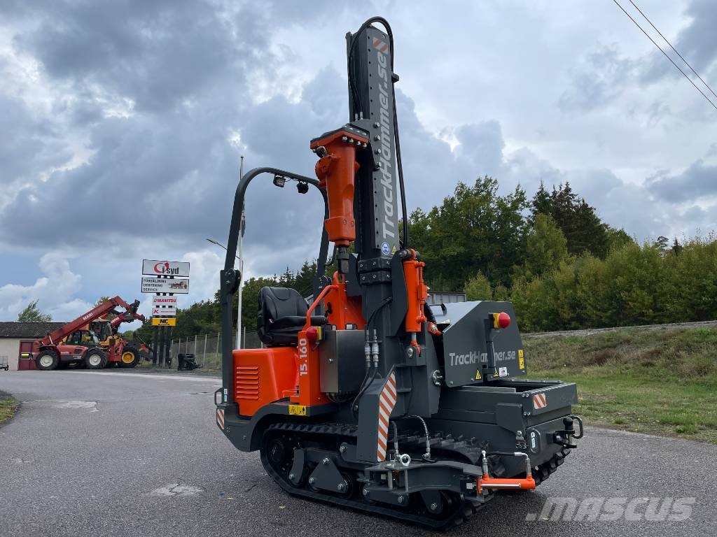  Trackhammer En larvburen stolpnedslagare Radiostyr Diesel heiblokken