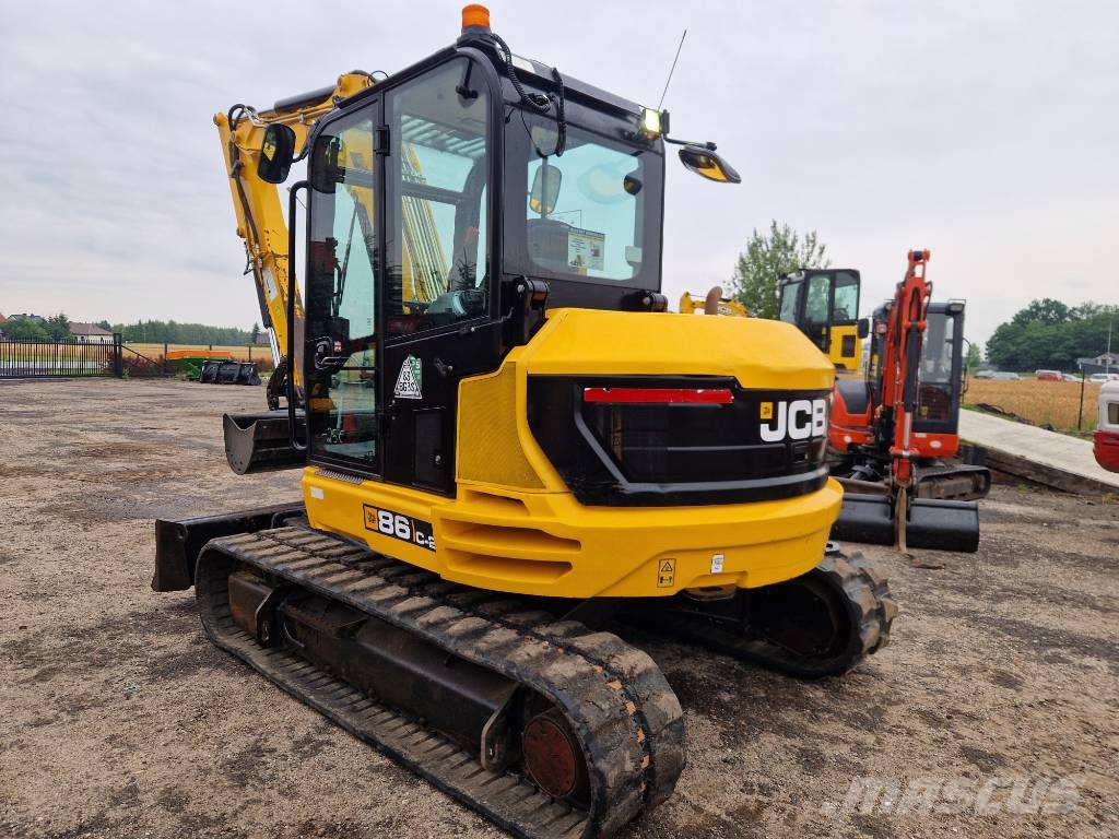 JCB 86 c-2 2022r Klimatyzacja hydrauliczne szybkozł Excavadoras 7t - 12t
