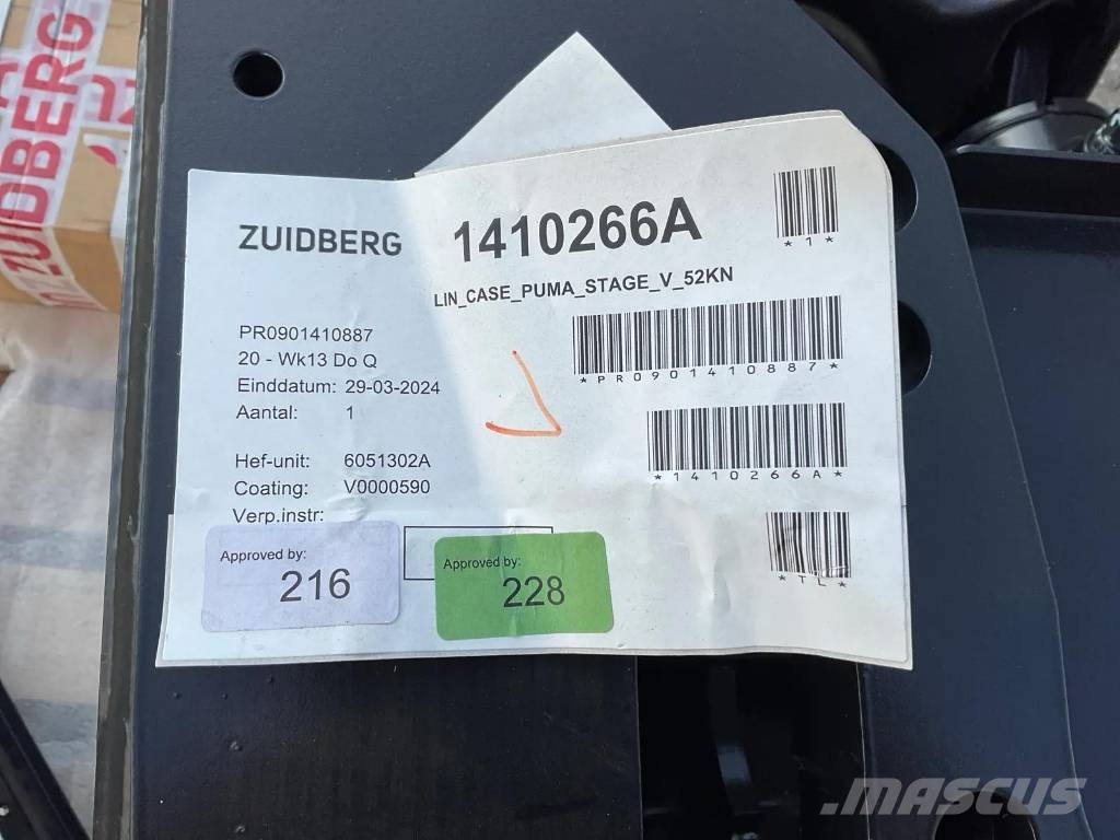 Case IH Puma 185-240 Fronthef Zuidberg Övriga traktortillbehör
