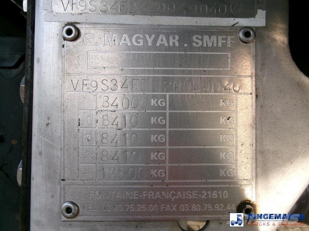 Magyar Bitumen tank inox 29.5 m3 / 1 comp + pump / ADR 13 Полуприцепы-Цистерны