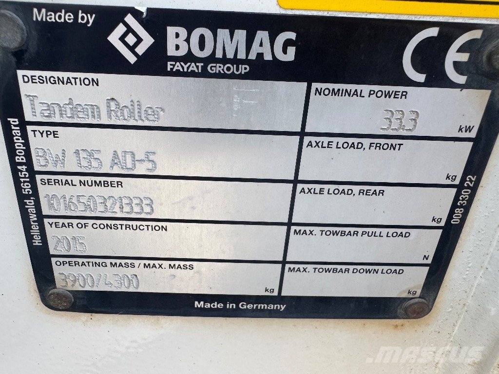 Bomag BW 135 AD-5 Duowalsen