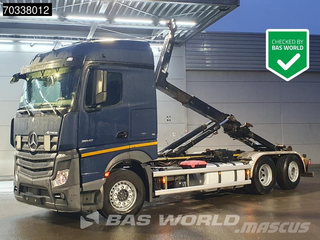 Mercedes-Benz Actros 2542 6X2 HIAB XR21S59 containersystem Lift+ Hákový nosič kontajnerov