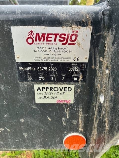 Metsjö MetaFlex 60-75 Rimorchi con braccio di sollevamento a gancio