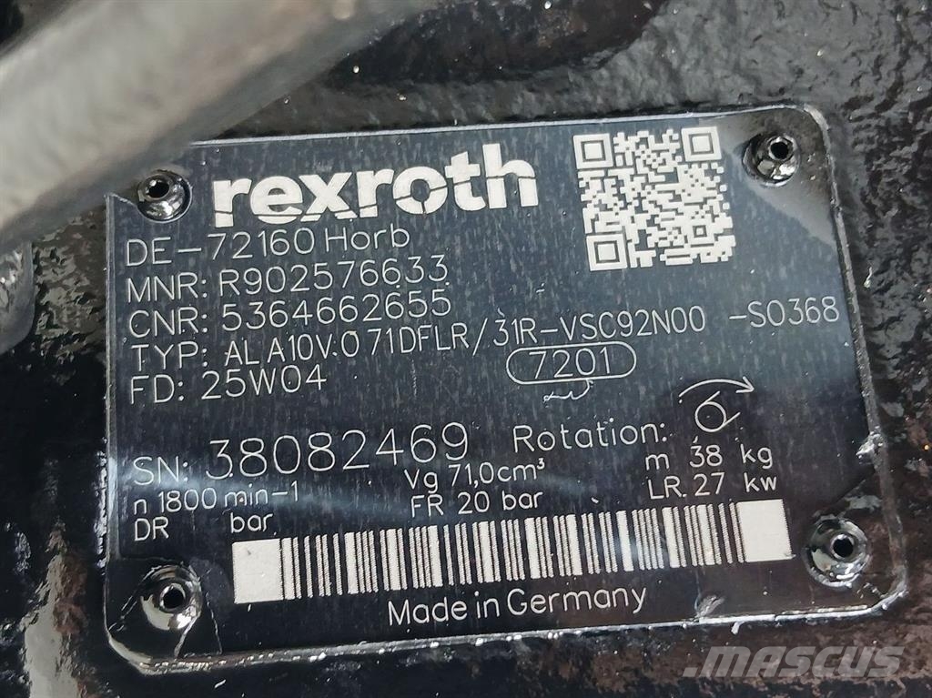 Yanmar TW95/B95W-5364662655-A10VO71-Load sensing pump Hydraulics