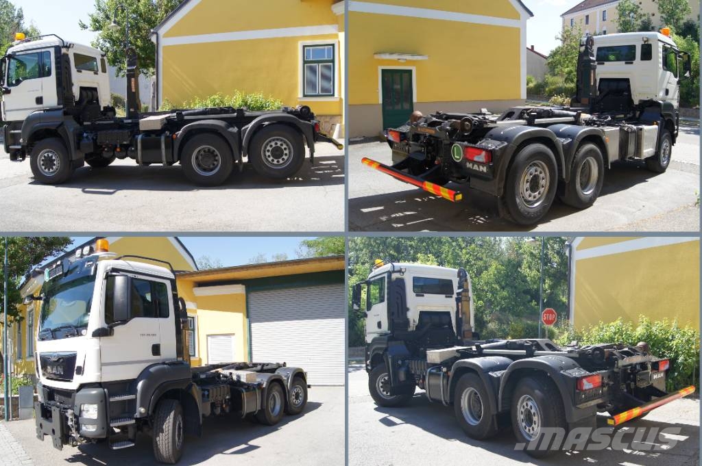 MAN TGS 28.360 6x4-4 /TÜV/Kranvorber./PALIFT/Winterd. Camiones polibrazo
