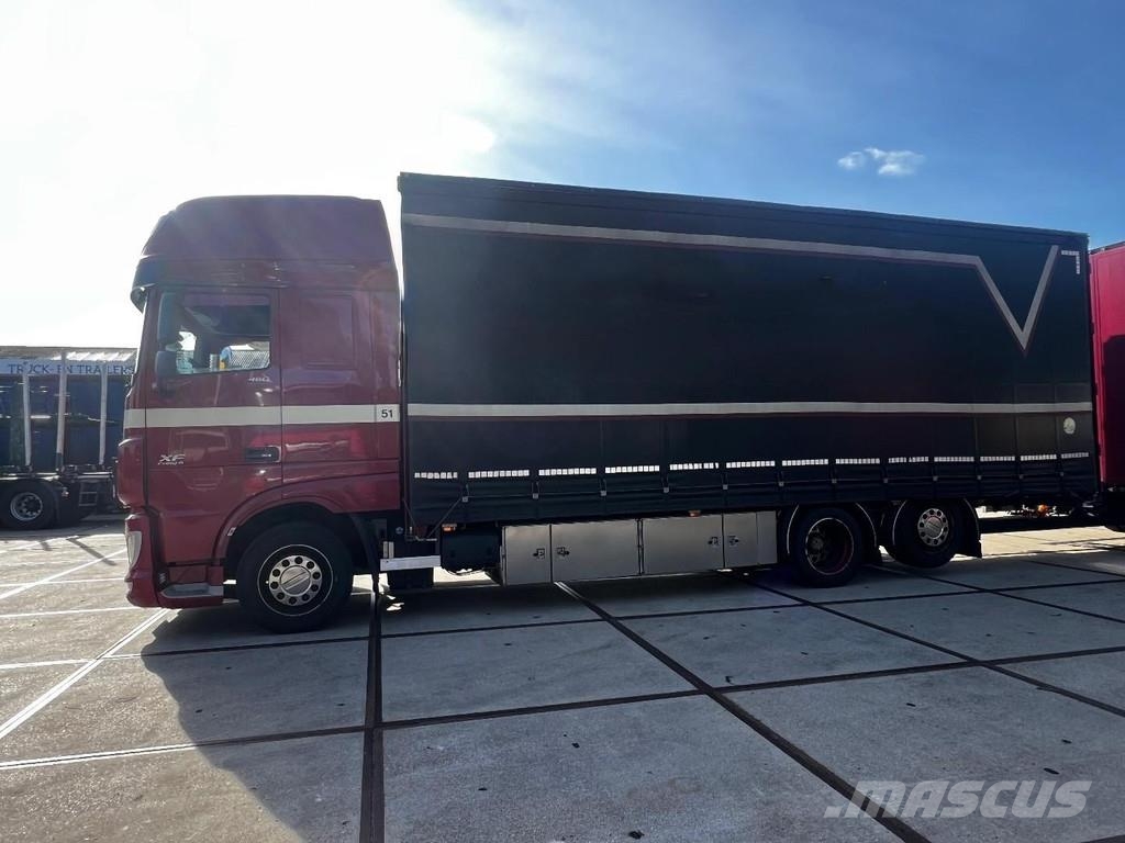 DAF XF 460 6X2 EURO 6 + SLIDING ROOF + 2 AXLE TRAILER شاحنات بغطاء جانبي