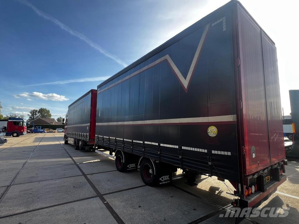 DAF XF 460 6X2 EURO 6 + SLIDING ROOF + 2 AXLE TRAILER شاحنات بغطاء جانبي