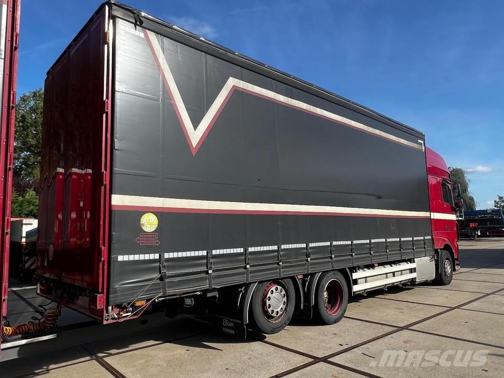 DAF XF 460 6X2 EURO 6 + SLIDING ROOF + 2 AXLE TRAILER شاحنات بغطاء جانبي