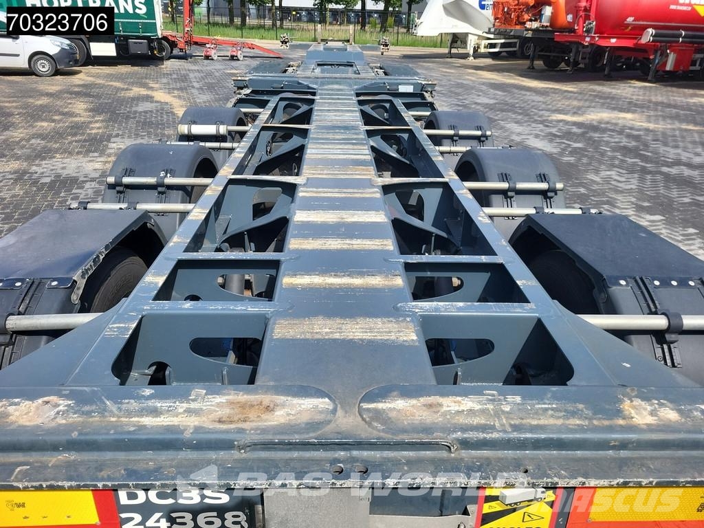 D-tec VCC-06 5 axles Breker-Chassis Steering +Lift axle نصف مقطورات حاويات