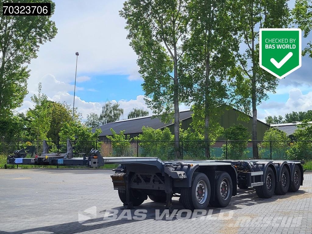 D-tec VCC-06 5 axles Breker-Chassis Steering +Lift axle نصف مقطورات حاويات