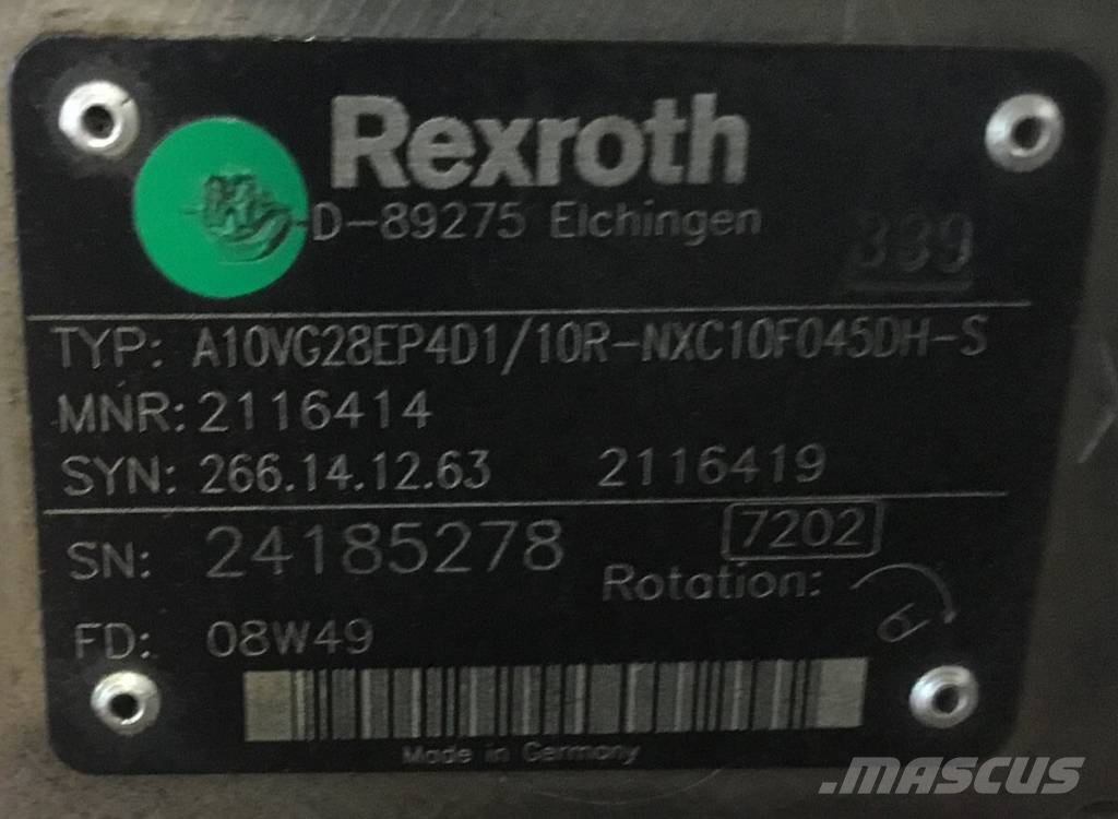 Rexroth A10VG28R Hidrolik