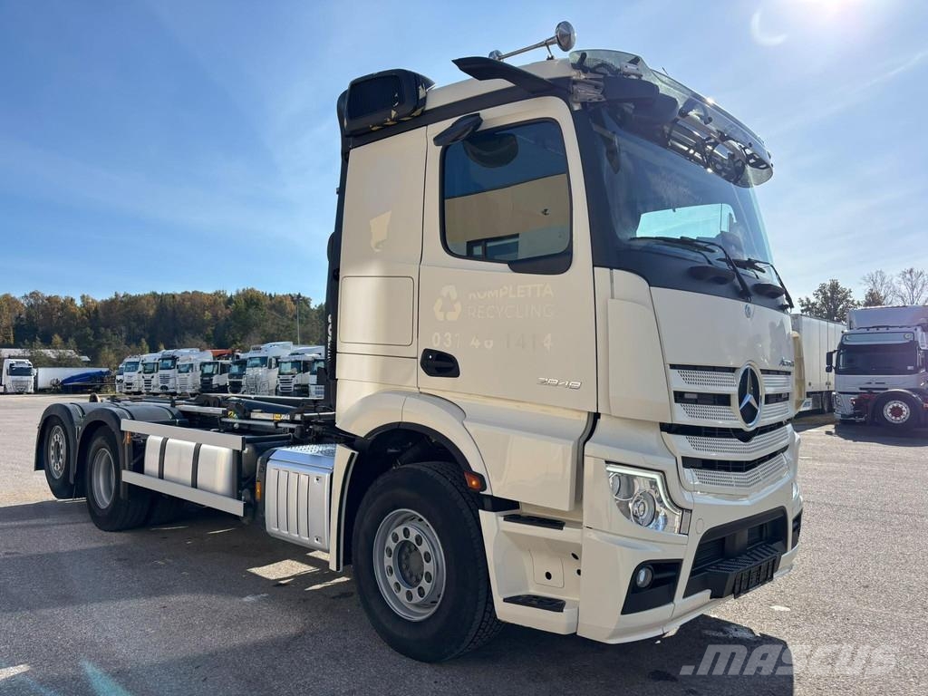 Mercedes-Benz ACTROS 2848 6x2*4 EURO6 + JOAB 20T + 1470mm Treileri ar āķi