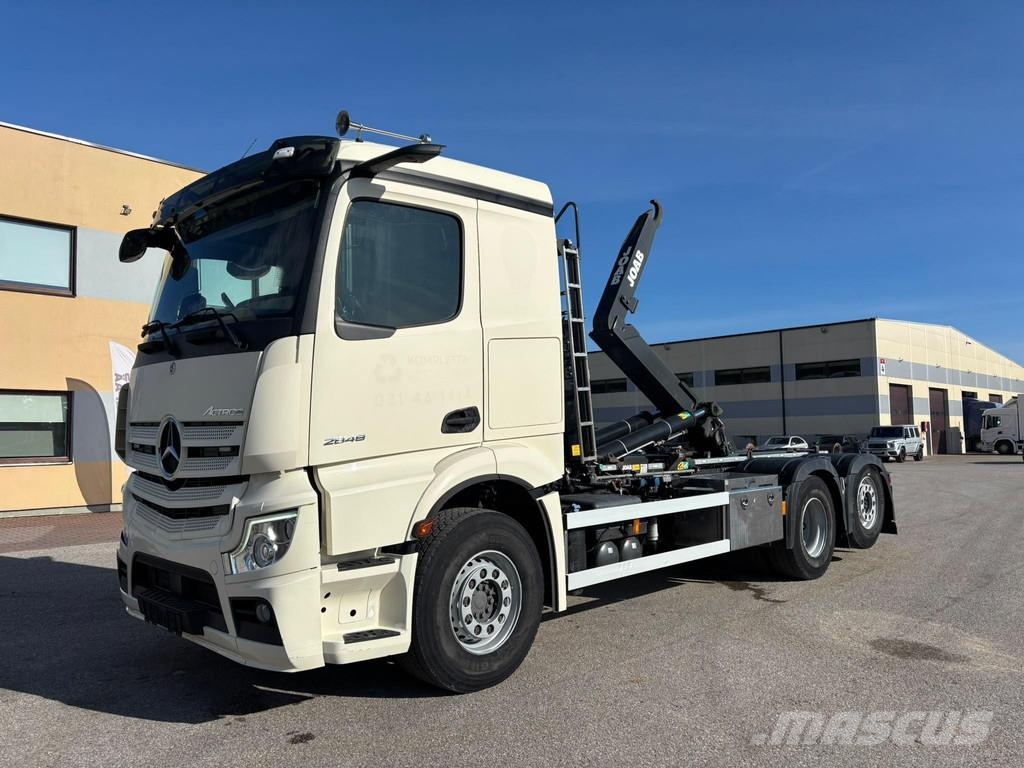 Mercedes-Benz ACTROS 2848 6x2*4 EURO6 + JOAB 20T + 1470mm Treileri ar āķi